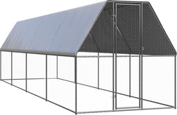 vidaXL - Kippenhok - 2x8x2 - m - gegalvaniseerd - staal