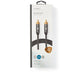 Nedis CATB24100GY30 - RCA subwooferkabel - 300 cm - Grijs