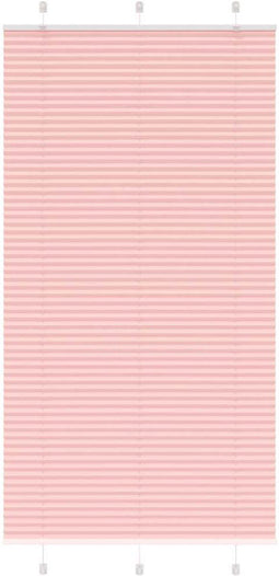 vidaXL - Plissé - rolgordijn - 105x200cm - stofbreedte - 104,4cm - polyester - roze