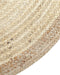 MENEMEN - Vloerkleed - Lichtbeige - 120 x 120 cm - Jute