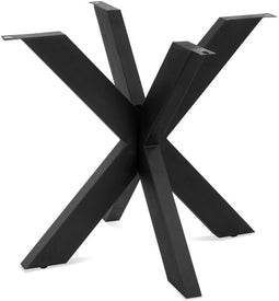 Spider onderstel ronde tafel metaal knck down 87x87 cm - Zwart