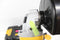 DeWalt DWE4257KT-QS - Haakse slijper - 1500W 10000 tpm - Blauw Geel Grijs