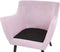 DRAMMEN II - Chesterfield fauteuil - Roze - Polyester
