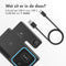 iMoshion 3 in 1 Draadloze Oplader - Opvouwbare Wireless Charger 15 W - Geschikt voor Smartphones en Earbuds met Draadloze Oplaadfunctie - Alleen geschikt voor Apple Watch - Zwart