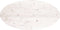 vidaXL - Tafelblad - ovaal - 100x50x2,5 - cm - massief - grenenhout - wit