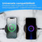 Nuvance Draadloze Oplader 10W - Wireless Charger - Antislip - Zwart