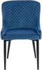 Set van 2 eetkamerstoelen SOLANO Fluweel Marineblauw