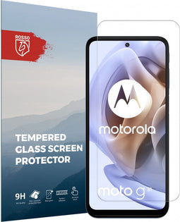 Rosso - 9H Tempered Glass Screen Protector - Geschikt voor Motorola Moto G31 / G41 - Eenvoudige installatie