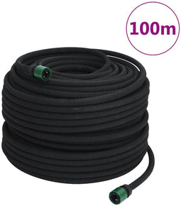 vidaXL - Druppelslang - 0,6'' - 100 - m - rubber - zwart