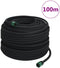 vidaXL - Druppelslang - 0,6'' - 100 - m - rubber - zwart