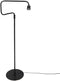 Steinhauer Bloeba 4169ZW - Vloerlamp - Verstelbare hoogte 150-165 cm - Blauwe velours kap Ø40 cm