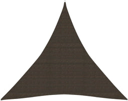 vidaXL - Zonnezeil - 160 - g/m² - 3x3x3 - m - HDPE - bruin