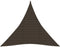 vidaXL - Zonnezeil - 160 - g/m² - 3x3x3 - m - HDPE - bruin