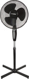 GreenBlue - Statiefventilator - 40W vloerventilator - 3 snelheden - Verstelbaar met afstandsbediening - Zwart