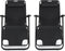 909 Outdoor Ligbed Stoel - Opvouwbaar - Verstelbaar - Zwart (2 stuks)