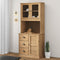 vidaXL - Opzetkast - VIGO - 78x30x100 - cm - massief - grenenhout