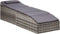 vidaXL - Ligbed - met - kussen - poly - rattan - grijs