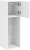 vidaXL - Tv-meubel - met - LED-verlichting - 30,5x30x90 - cm - wit