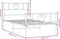 vidaXL - Bedframe - met - hoofd- - en - voeteneinde - metaal - wit - 100x190 - cm