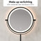 Nolt Lustra Make Up Spiegel - Dubbelzijdig 1X/10X Vergrootspiegel - Dimbare LED Verlichting - Zwart - 3