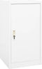 vidaXL - Zadelkast - 53x53x105 - cm - staal - wit