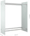 vidaXL - Haardhoutrek - 80x35x100 - cm - gehard - glas - wit