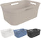 ROTHO set van 4 wasmand BRISEN 41 l wasmand kuipdrager stabiel met handvatten stapelbaar 41 l modern design | cappuccino