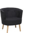 ODENZEN - Fauteuil - Zwart - Polyester