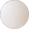 Housevitamin Ronde Metalen Spiegel - Staal Rand 3cm 80 Dia - Gemaakt van Staal Zwarte Wand Spiegel 80cm – Geschikt voor badkamer