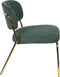 ANLI STYLE LOUNGE CHAIR JOLIEN GOLD/DARK GREEN