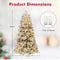 Coast Kunstkerstboom 180 cm - Besneeuwd met 260 LED Lampjes - Opvouwbaar & Voorgemonteerd - Groen/Wit
