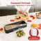 AoraKitchen HF-S8018 - Vacumeermachine - 6 Functies - Incl. 20 Vacumeerzakken & Vacuum Slang - Zwart