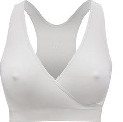Medela Keep Cool Sleep bh - Naadloze voedings- en zwangerschapsbh - Ademend Soft Touchmateriaal - Wit - Maat L