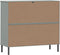 vidaXL - Schoenenrek - met - metalen - poten - OSLO - 95x35x86 - cm - grenenhout - wit