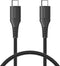 iMoshion Kabel - USB C naar USB C Kabel - 1 meter - Snellader & Datasynchronisatie - Oplaadkabel - Stevig gevlochten materiaal - Zwart