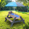 AXI Nick Zand & Water Picknicktafel in Antraciet/Grijs - Verstelbare Parasol - FSC Hout - Picknick tafel voor kinderen van hout