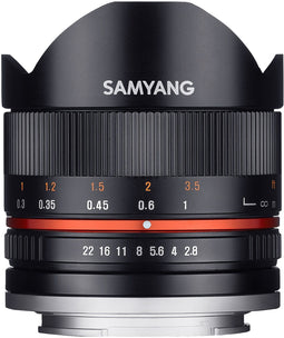 Samyang 8mm F2.8 UMC Fish-eye II - Fisheye - 180° gezichtsveld - Fujifilm X