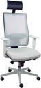 Bureaustoel met hoofdsteun Horna P&C 0B4BRPC Wit