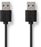 Nedis CCGT60000BK10 - USB A naar USB A Kabel - 200cm - Zwart