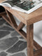 DTP Home Console Monastery,76x150x40 cm, 6 cm top with envelope, recycled teakwood