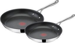 Tefal Jamie Oliver Cooks Direct On - Pannenset - Titanium coating - Roestvrijstaal (2 stuks)