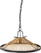 PTMD Mambo hanglamp naturel rotan maat in cm: 53 x 53 x 132 - Zwart