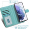 iMoshion Hoesje Geschikt voor Samsung Galaxy S21 Hoesje Met Pasjeshouder - iMoshion Luxe Portemonnee - Turquoise