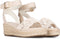 POSH by Poelman FLO - Plateau sandalen - Sleehak 5 cm - Donker beige - 38