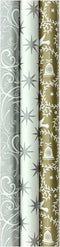 Benza Cadeaupapier - Assortiment kerst - 3 rollen 200 x 70 cm - Multikleur (3 stuks)