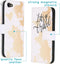 iMoshion Hoesje Geschikt voor iPhone 7 / 8 / SE (2020) / SE (2022) Hoesje Met Pasjeshouder - iMoshion Design Softcase Bookcase - Wit / Meerkleurig / Goud / Let's Go Travel White