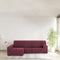 Hoes voor chaise longue met lange armleuning links Eysa THOR Bordeaux 170 x 110 x 310 cm