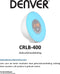 Denver CRLB-400 - Clockradio - Wakeup light - Moodlight - Bluetooth - Wit
