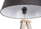 WOOOD Exclusive Omar Vloerlamp - Bamboe/Stof - Zwart - 153x60x50
