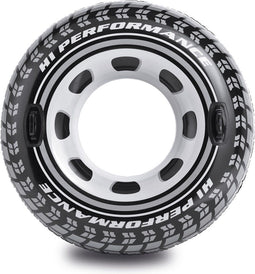 Intex Monster Truck Tube - Opblaasband 114 cm - Ftalaten-vrij - Zwart/Wit